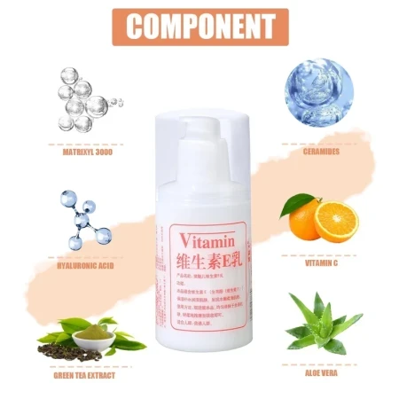 Vitamin E Milk Lotion, Vitamin E Moisturizer Face Cream, Vitamin E Body Lotion 100 ml